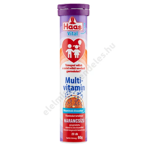 Haas pezsgőtabletta 80g Multivitamin limitált