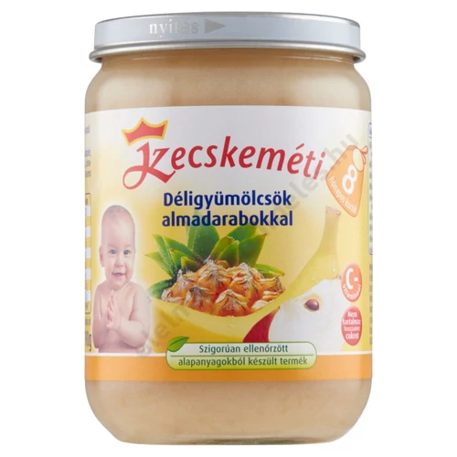 Kecskeméti bébiétel déligyümölcsök almadarabokkal 190g