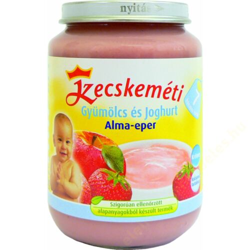 Kecskeméti bébiétel Alma-Eper gyümölcs joghurt 190g