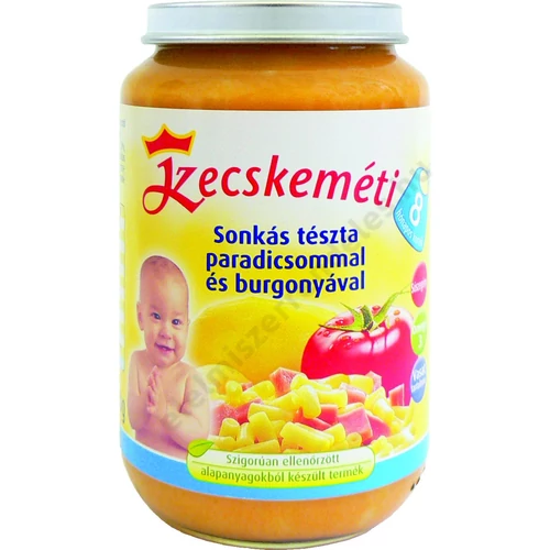 Kecskeméti bébiétel sonkástészta, paradicsom, burgonya 220g