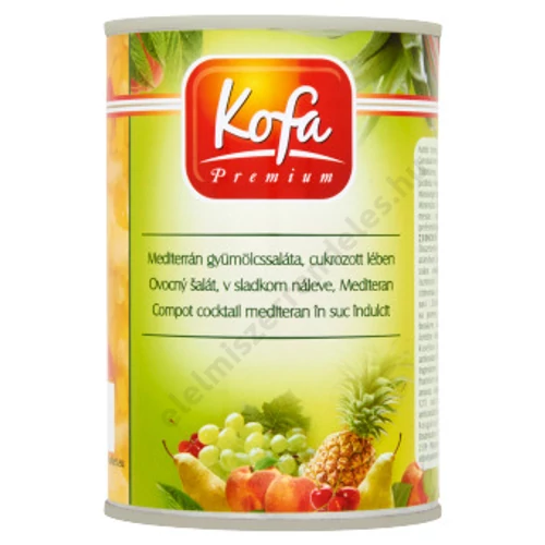 Kofa Mediterrán gyümölcssaláta 410g/230g