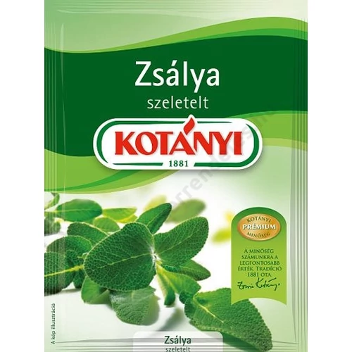 Kotányi ZSÁLYA szeletelt 8g