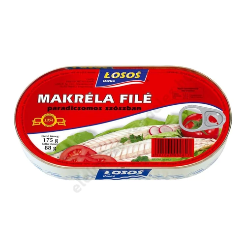 Losos 175g Makrélafilé paradicsom szószban