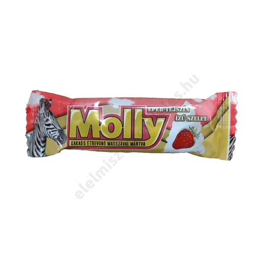 Molly szelet 25g Eper-tejszín ízű 63db/#