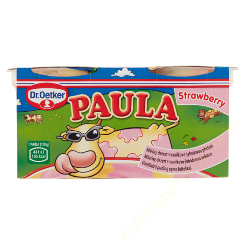 Paula puding 2x100g vanília-eper