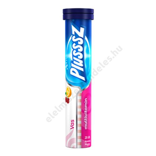 Plusssz pezsgőtabletta 90g Vas+multivitamin