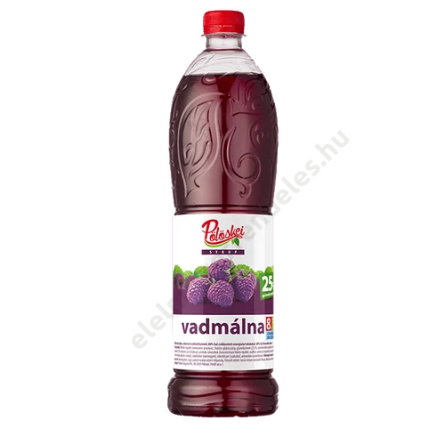Pölöskei gyümölcsszirup 1l 25%-os Vadmálna ízesítésü