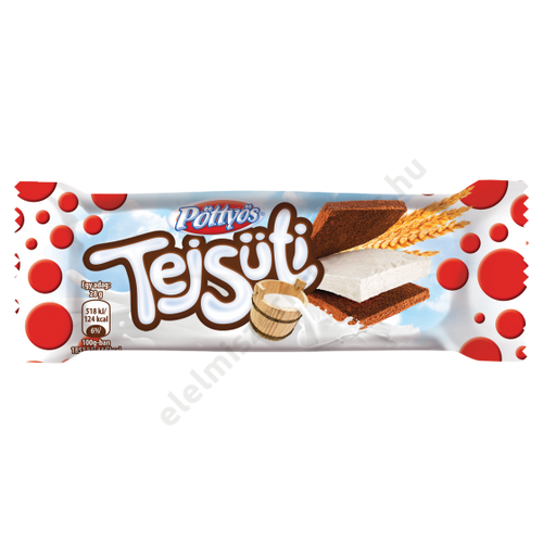 Pöttyös tejsüti 28g tejes