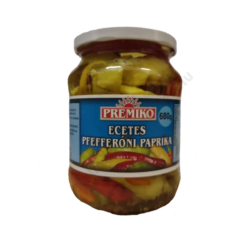 Premiko Pepperóni paprika ecetes 660g/300g (720ml)