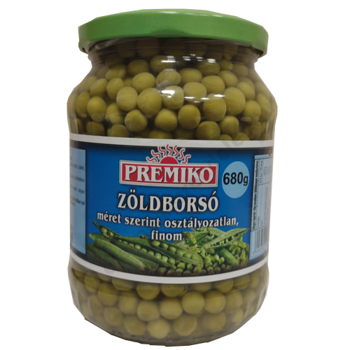 Premiko Zöldborsó 680g/440g