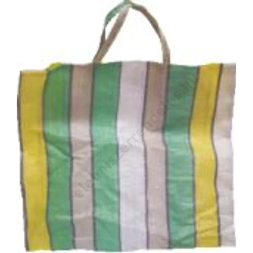 Raffia táska Csíkos műanyag  50db/#