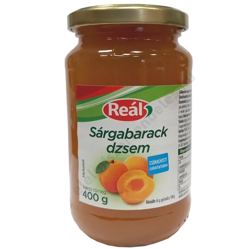 Reál sárgabarack dzsem 400g  8db/# 160/sor