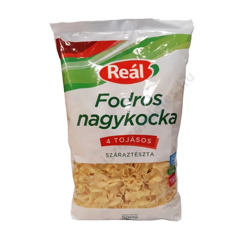 Reál tészta 500g fodros nagykocka  384db/rkl.