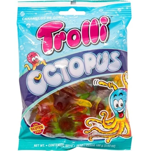 Trolli gumicukor 100g Octopus