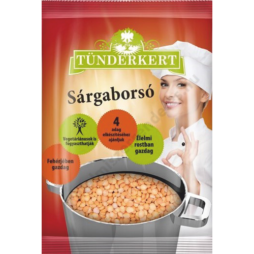 Tündérkert Sárgaborsó hántolt, felezett 400g