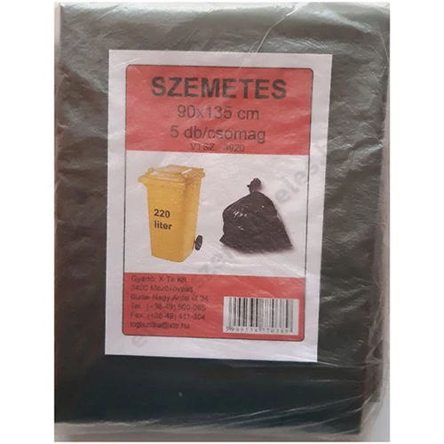 X-TÉ Szemetes 220lit./5db (90x135cm)