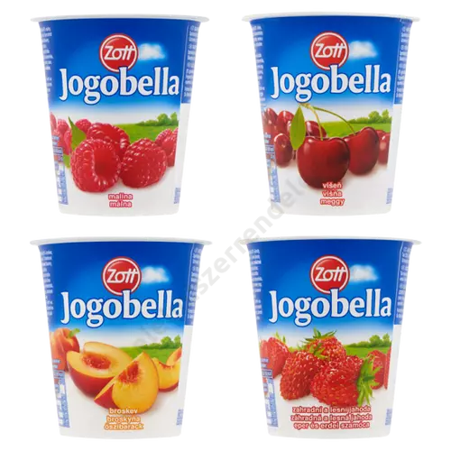 Jogobella joghurt 150g Classic málna,meggy,őszibarack,eper-erdei szamóca