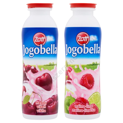 Zott Jogobella Ivójoghurt 250g meggy-málna/lime