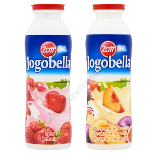 Zott Jogobella Ivójoghurt 250g eper-őszibarack/maracuja