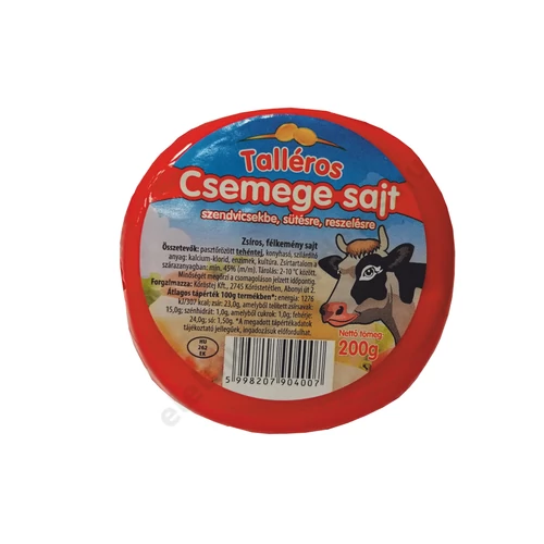 Kőrösi csemege sajt 200g Talléros