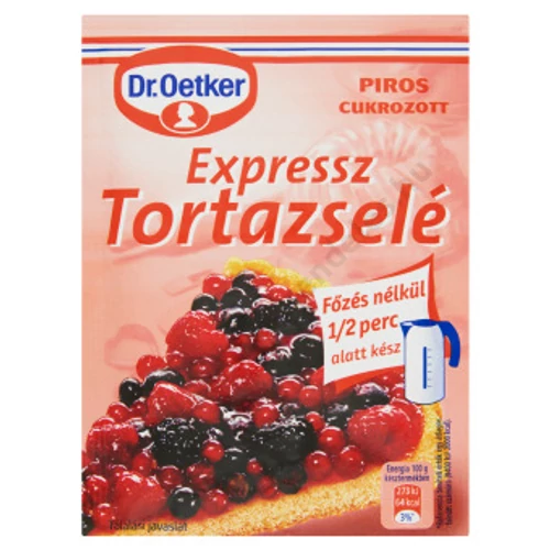 Dr.Oetker tortazselé 50g piros