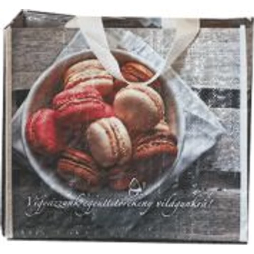 Ökotáska prémium makaron mintás