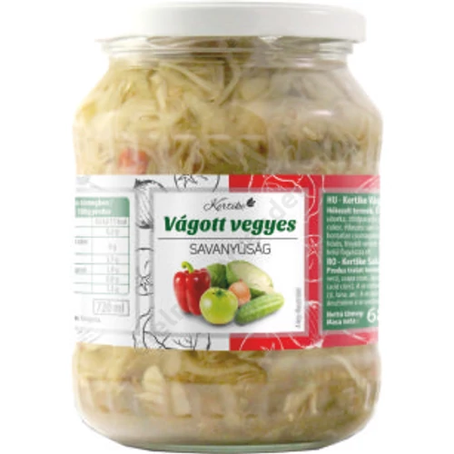 Kertike Vegyesvágott savanyúság 720ml