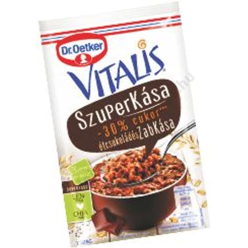 Dr.Oetker Vitalis Szuperkása étcsokoládés 62g