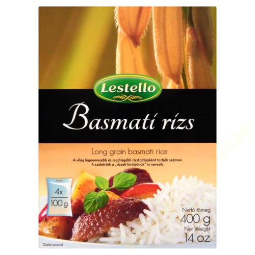 Lestello hosszúszemü fehér Basmati rizs 4x100g