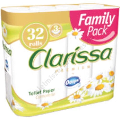Clarissa Prémium toalettpapír 32 tek. 3 rtg. Kamilla