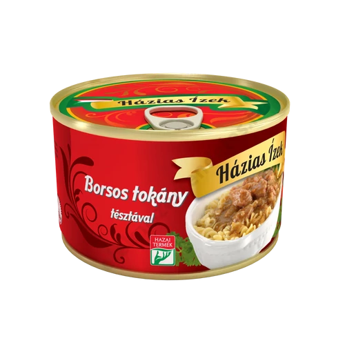 Házias Ízek Borsos Tokány tésztával 400g