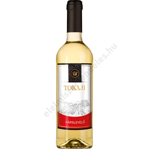 Tokaji Hárslevelü félédes fehér bor 0,75l bordói palackos
