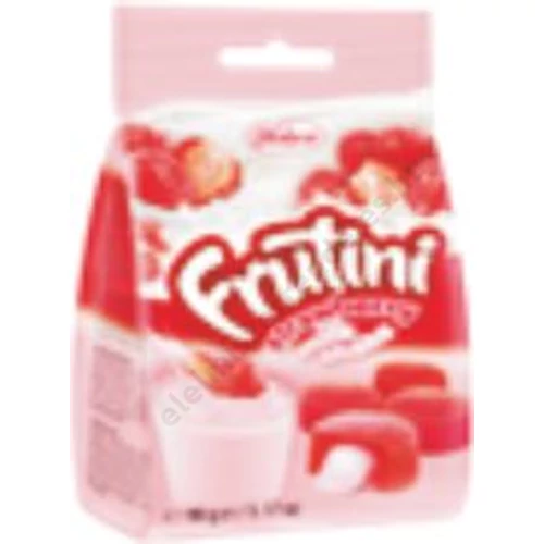 Fruttini eper ízű töltött zselécukor 90g