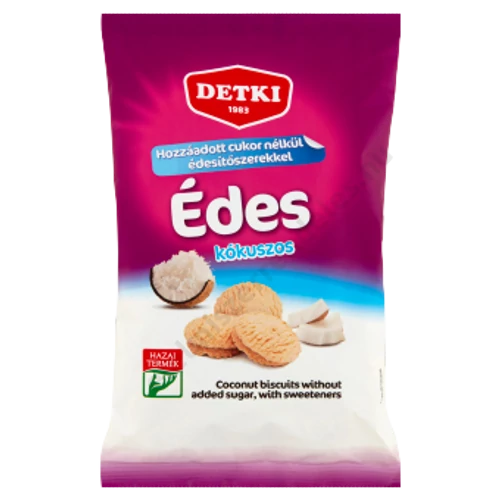 Detki Édes kókuszos keksz 180g cukormentes