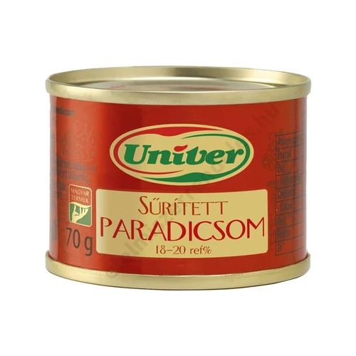 Univer süritett paradicsom 70g 18-20%