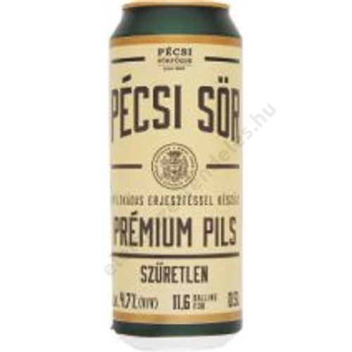 Pécsi sör 0,5l dobozos PILS (4,7%)