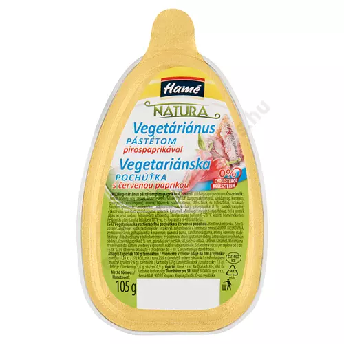 Hamé vegetáriánus pástétom pirospaprikával Natura 105g