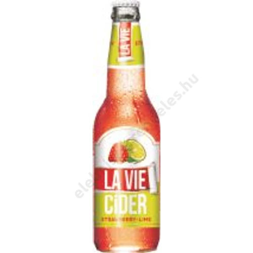 La Vie Cider 0,275l eper-lime ízü alkoholos ital 4,7%