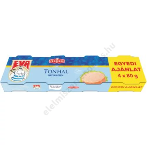 Eva Tonhal natúr lében 4x80g