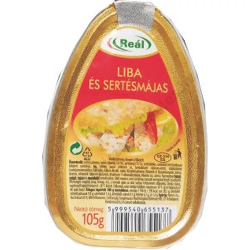 Reál Liba és sertésmájas 105g