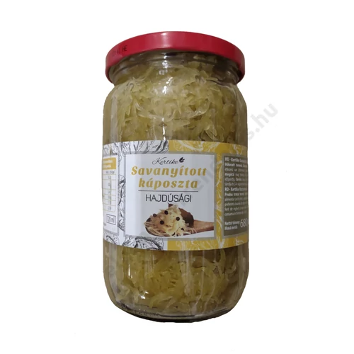 Kertike savanyított káposzta 680g/420g 720ml üv.