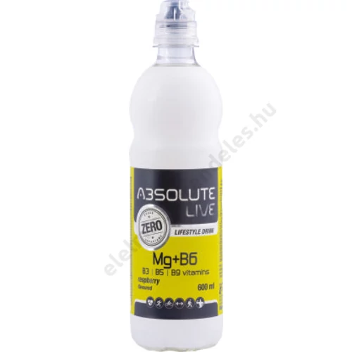 Absolute-live Lifestyle ital Magnézium+B vitamin-MÁLNA 0,6l