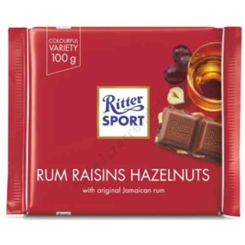 Ritter Sport 100g rum-mazsola-mogyoró tejcsoki