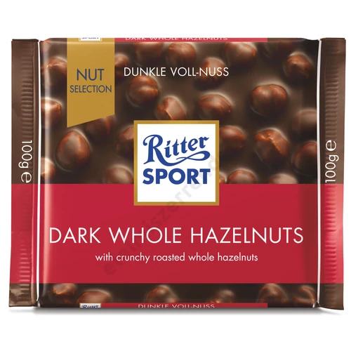 Ritter Sport 100g Étcsokoládé egész mogyoróval