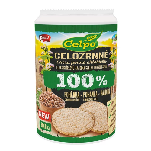 Celpo puffasztott hajdina szelet 80g teljes kiörlésü