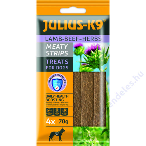 JULIUS K-9 Meaty Strips 70g gyógynövényekkel