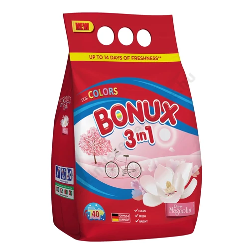 Bonux mosópor 6kg color magnólia 3:1