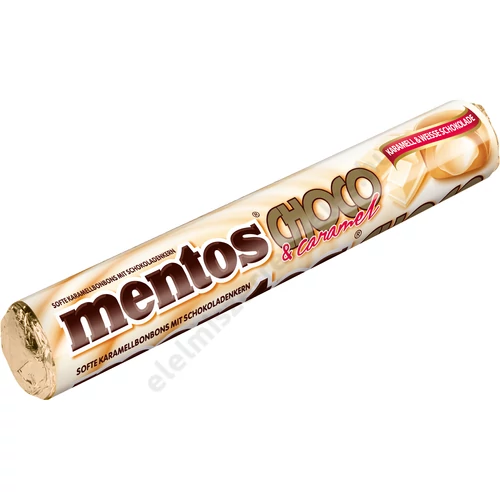 Mentos WHITE CHOCO CARAMEL csokival tt. karamellás cukor 38g