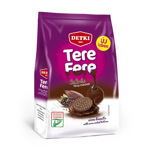 Detki Tere-Fere kakaós keksz étbevonós 150g félig mártott