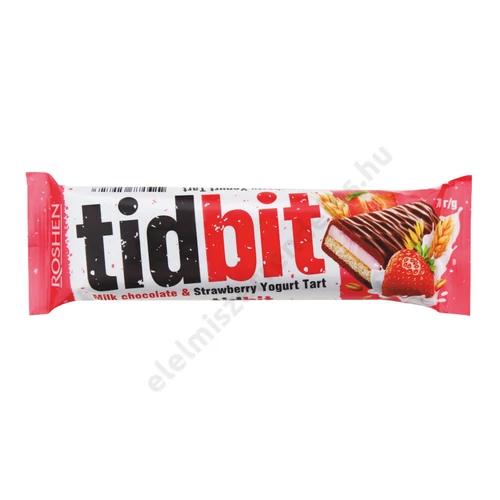 Roshen 70g TIDBIT Csokoládé-eper-joghurt ízü szelet